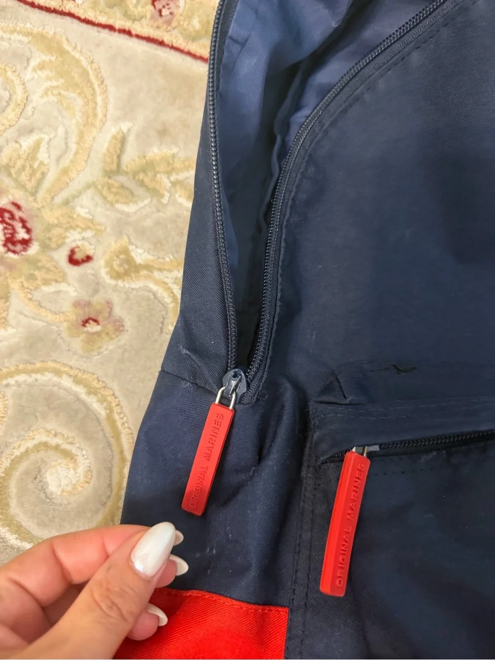Original Marines Navy and Red Kid’s Backpack